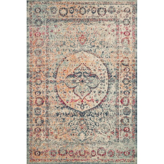 Loloi II Nour Oriental Blue / Multi Area Rug