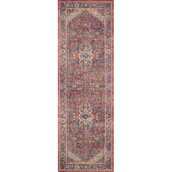 Fire Area Rug Loloi Nour Traditional Ocean / Fire Area Rug - Walmart.com