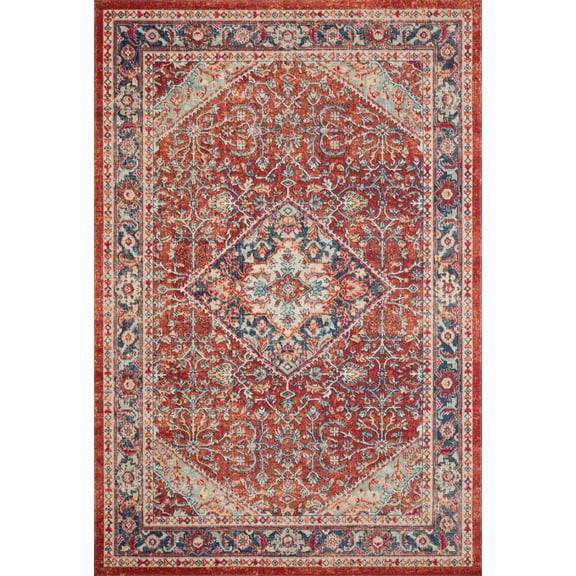 Loloi II Nour Traditional Ocean / Fire Area Rug