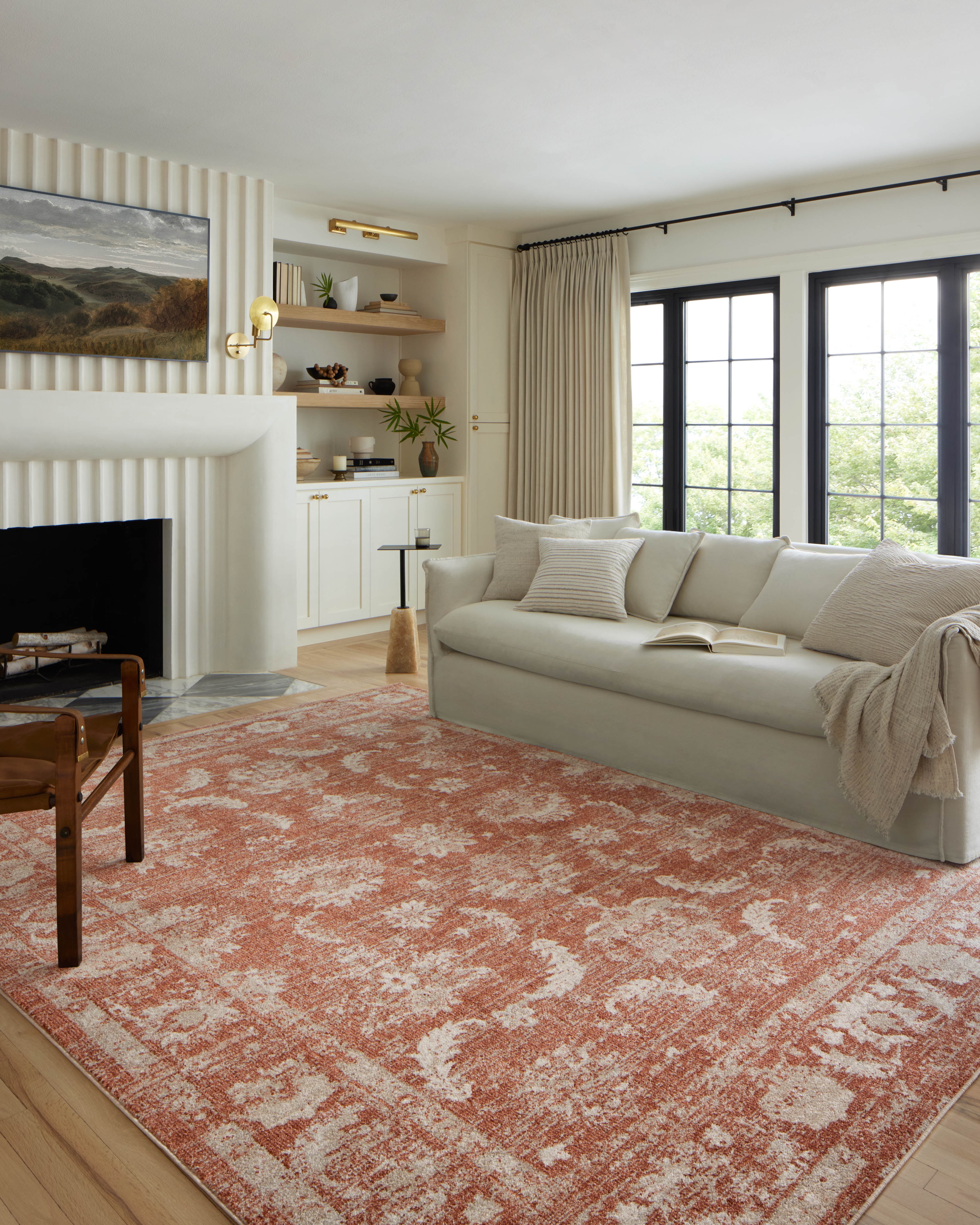 Loloi Odette Rust / Ivory 11'-2" x 15'-7" Area Rug