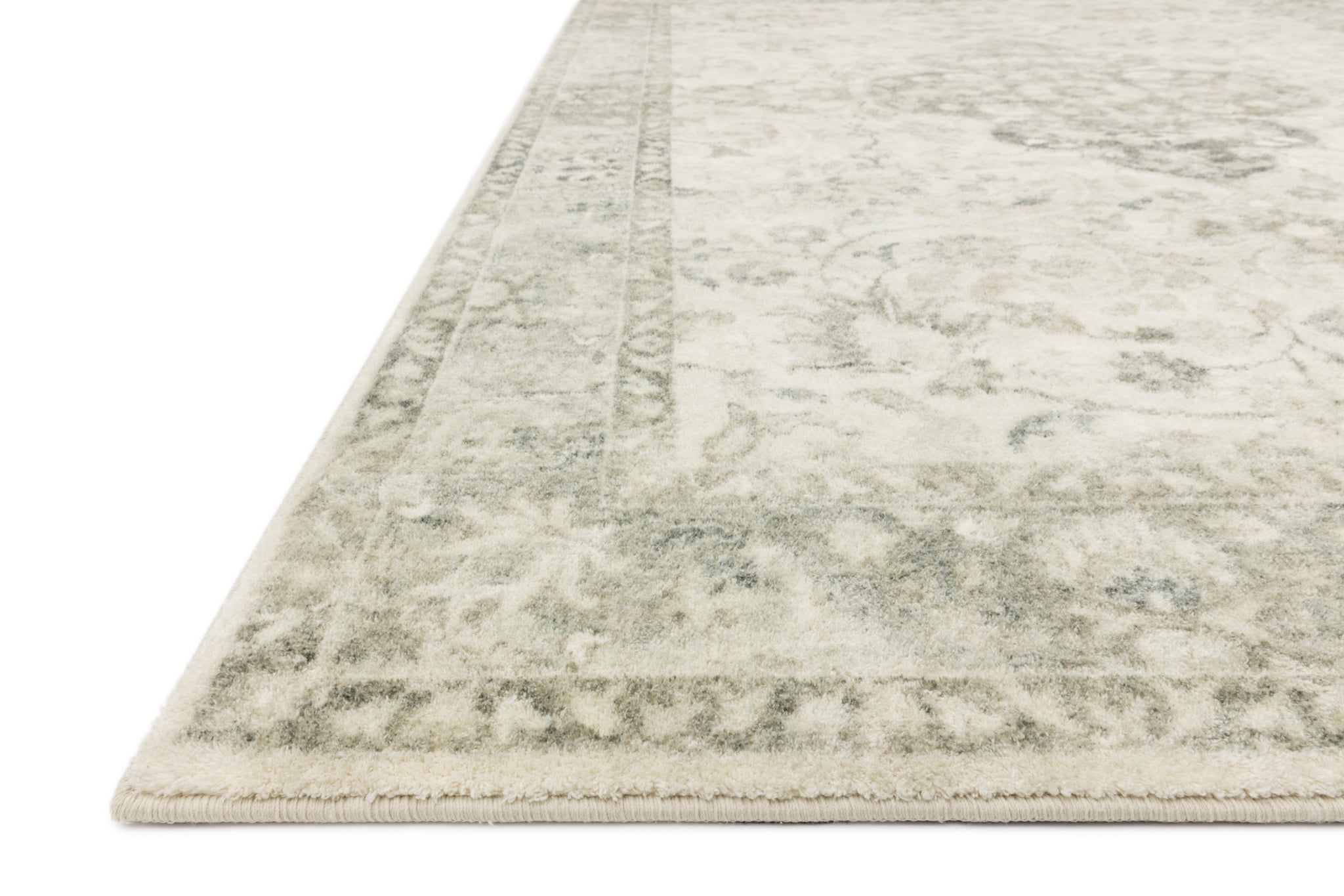 Loloi Rosette Ivory / Silver 7'-6" x 9'-6" Area Rug