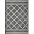 thumbnail image 1 of Indoor Outdoor Loloi Rainier Denim / Ivory 2'-3" x 7'-7" Runner Rug, 1 of 6