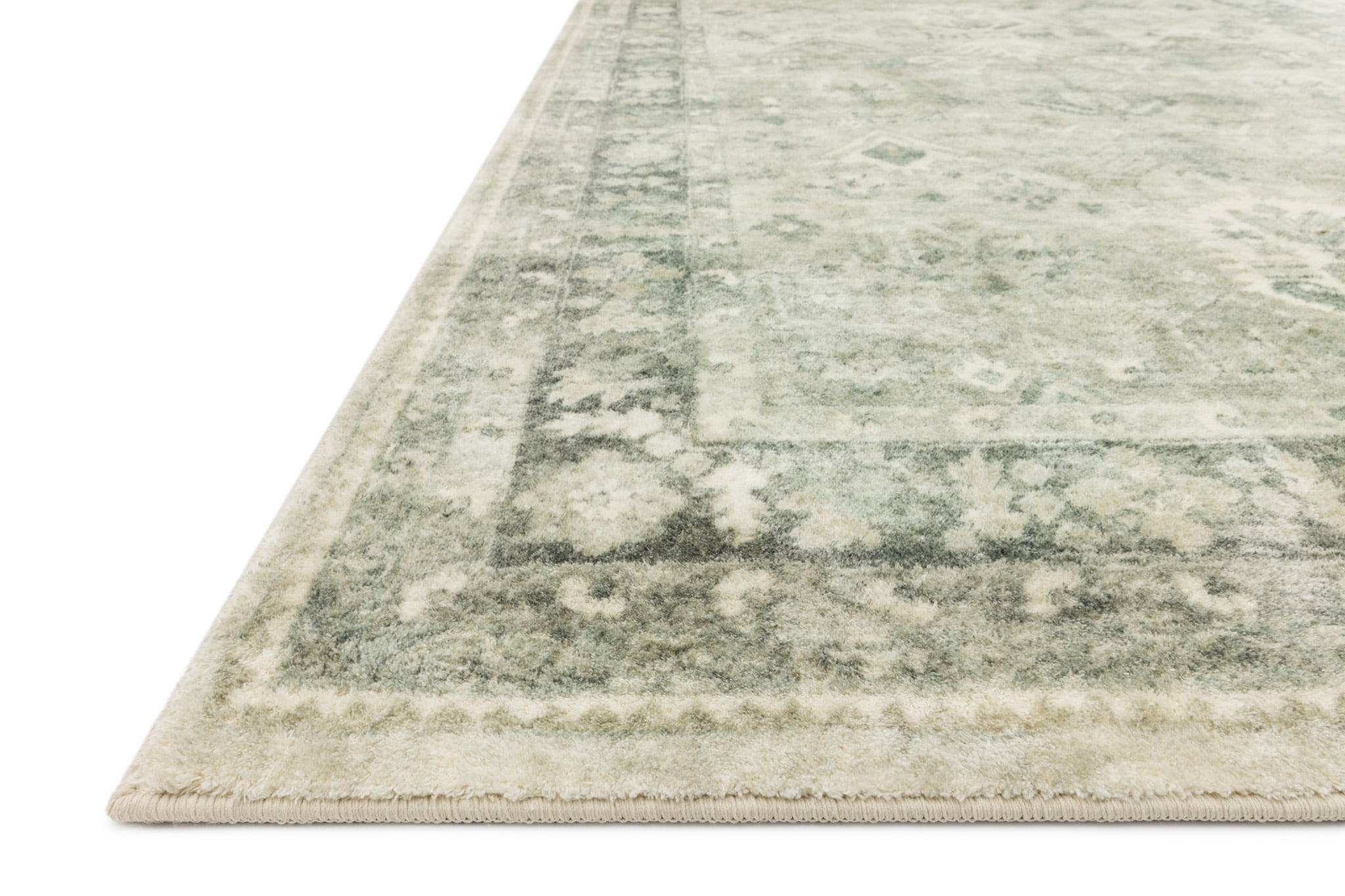 Gray and White Rectangular Synthetic Area Rug