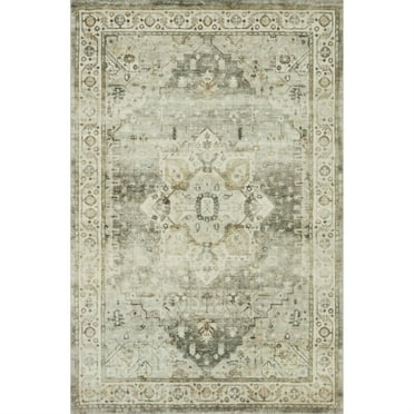 Loloi II Rosette ROS-09 Oriental Sage / Beige Area Rug 18" x 18" Sample