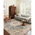 thumbnail image 1 of Loloi Saban SAB-01 Oriental Blue / Multi Area Rug 5'-3" x 5'-3" Round, 1 of 7