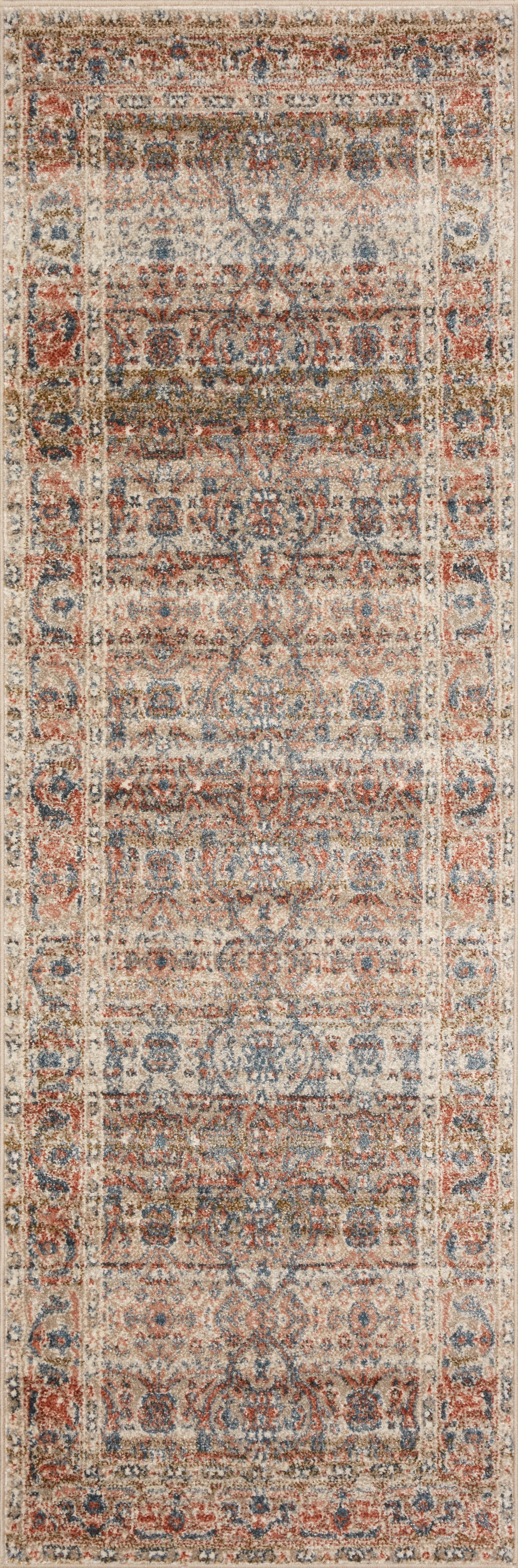 Loloi Saban SAB-05 Oriental Sand / Rust Area Rug 2'-7