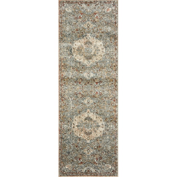 Loloi II Saban SAB-07 Oriental Straw / Beige Area Rug 2'-7" x 10'-0"