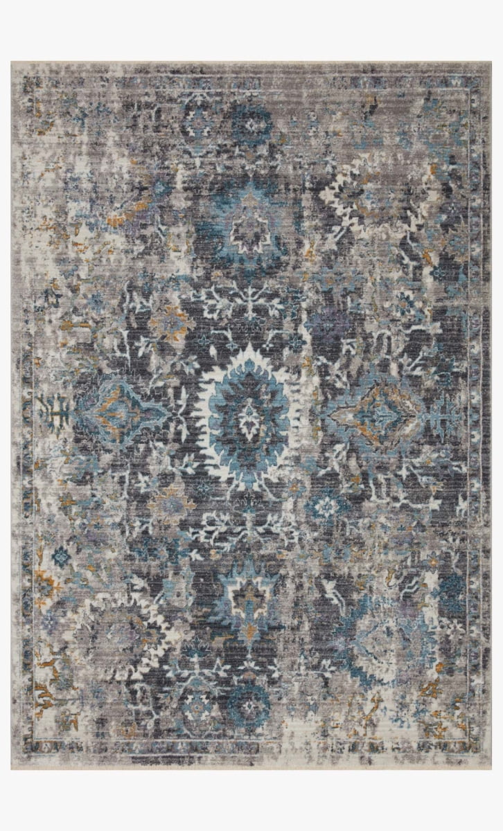 Loloi Samra SAM-02 Grey / Multi Oriental Area Rug 7'-10" x 10'