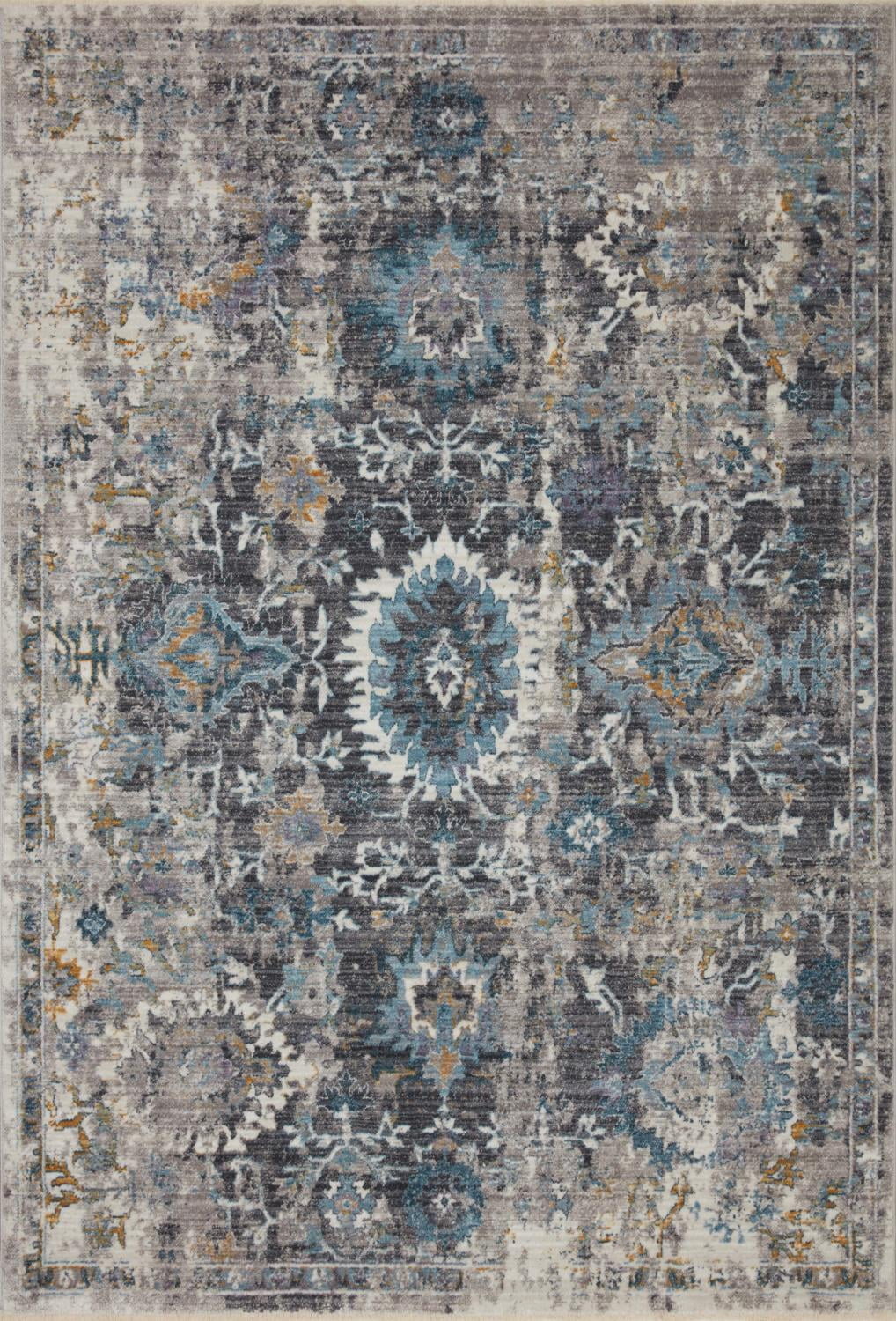 Loloi Samra 9'-6" X 13'-1" Grey And Multi Rug SAMRSAM-02GYML96D1
