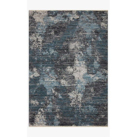Loloi II Samra SAM-05 Dove / Sky Abstract Area Rug 2'-3" x 3'-10"