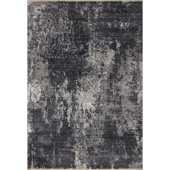 Loloi Samra SAM-06 Charcoal / Silver Abstract Area Rug 2'-3" x 3'-10"