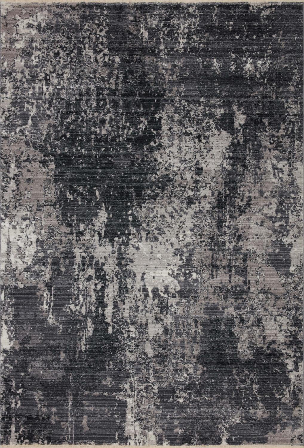 Loloi Samra SAM-06 Charcoal / Silver Abstract Area Rug 9'-6" x 13'-1"