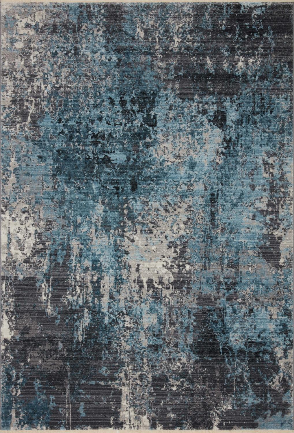 Loloi Samra SAM-06 Charcoal / Sky Abstract Area Rug 11'-6" x 15'-7"