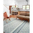 thumbnail image 1 of Loloi Sawyer SAW-04 Teal Geometric Area Rug 9'-3" x 13', 1 of 6