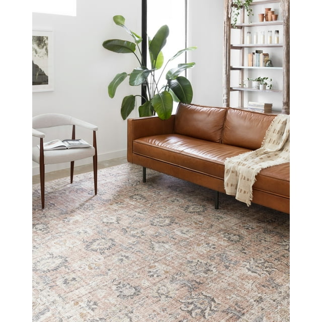 Loloi II Skye Oriental Blush / Grey Area Rug
