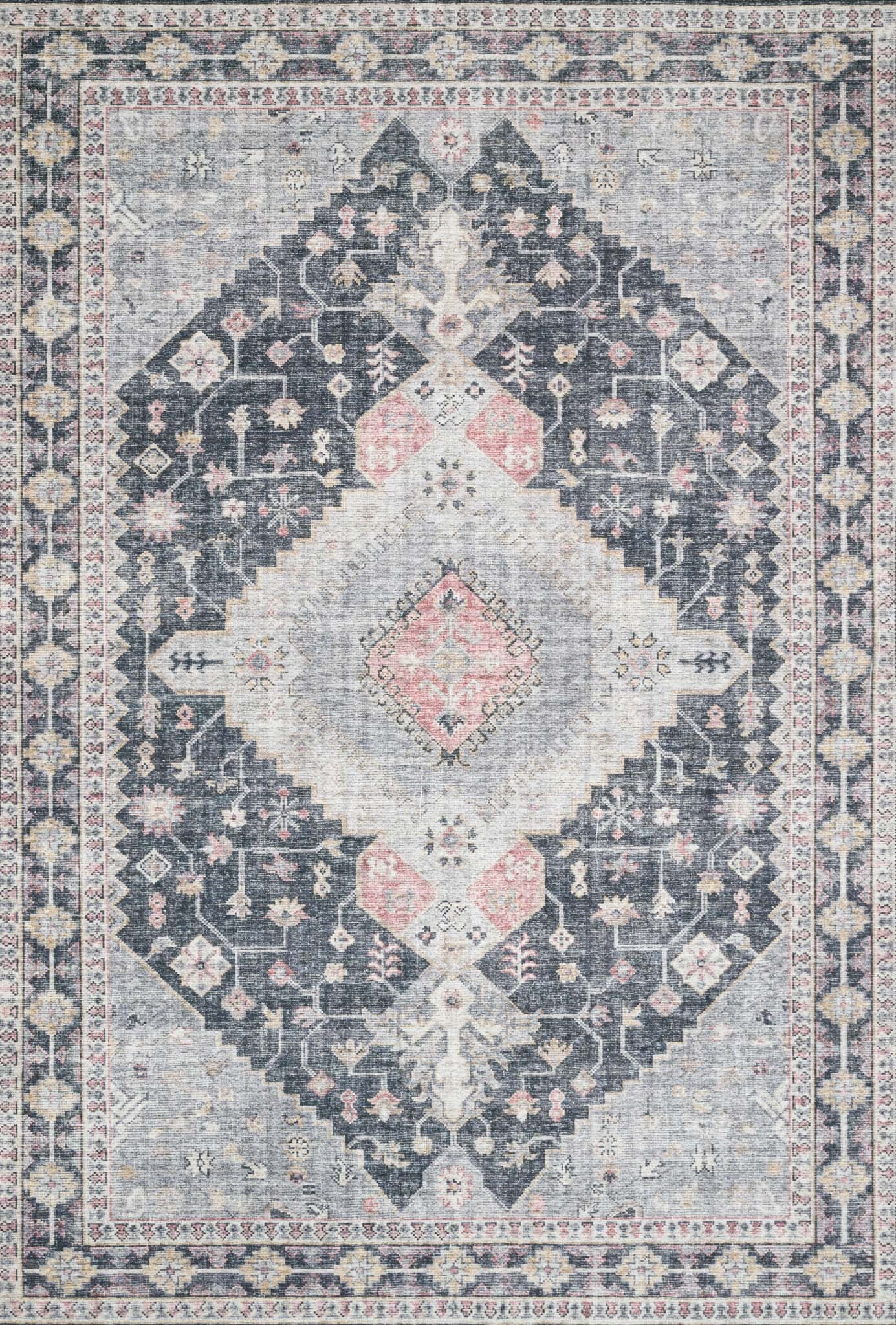 Loloi II Skye Oriental Charcoal / Multi Area Rug