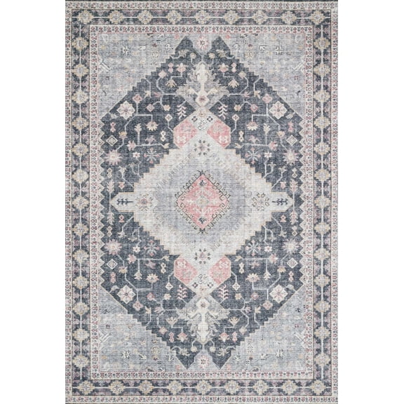 Loloi II Skye Oriental Charcoal / Multi Area Rug