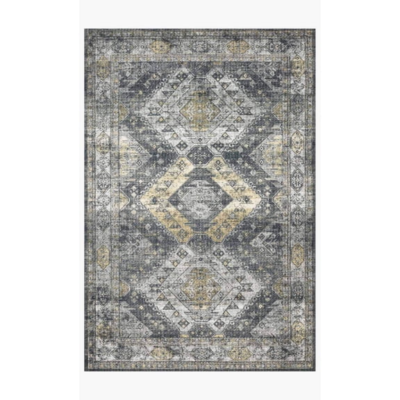 Loloi II Skye Oriental Graphite / Silver Area Rug