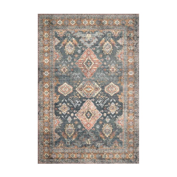Loloi II Skye Oriental Sea / Rust Area Rug