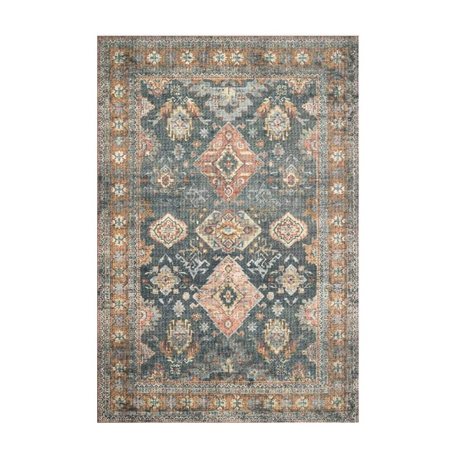 Loloi II Skye Oriental Sea / Rust Area Rug