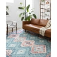 thumbnail image 1 of Loloi II Skye Oriental Turquoise / Terracotta Area Rug, 1 of 5