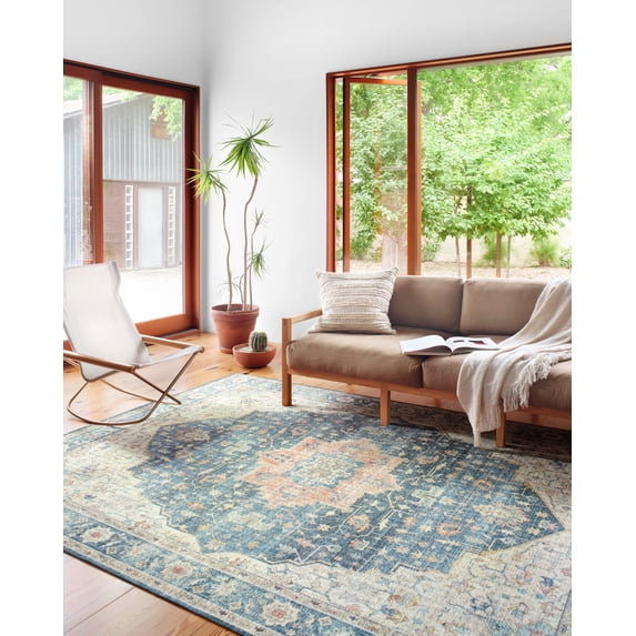 Loloi II Skye SKY-12 Ocean / Multi Oriental Area Rug 9'-0" x 12'-0"