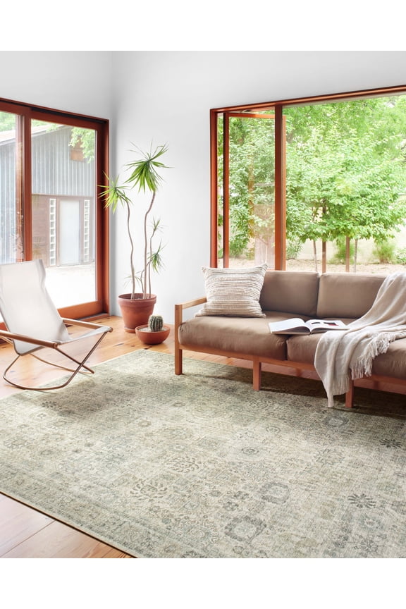II Skye SKY-14 Natural / Sage Oriental Area Rug 2'-3" x 3'-9"