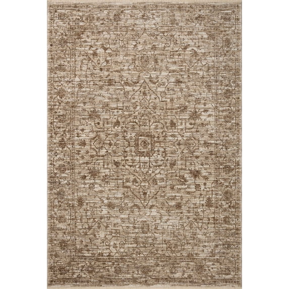 Loloi Sorrento Bark / Natural 9'-6" x 9'-6" Round Area Rug