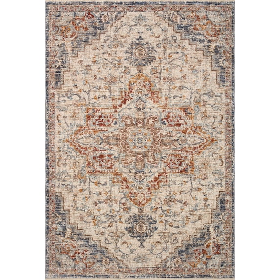 Loloi Sorrento Ivory / Fiesta 6'-7" x 9'-10" Area Rug