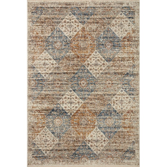 Loloi Sorrento Ivory / Multi 2'-7" x 10'-0" Area Rug