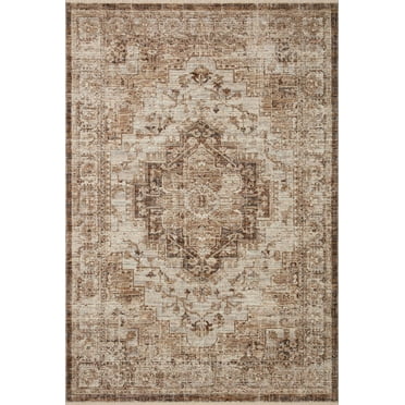 Loloi II Sorrento Mocha / Multi 5'-3" x 5'-3" Round Area Rug