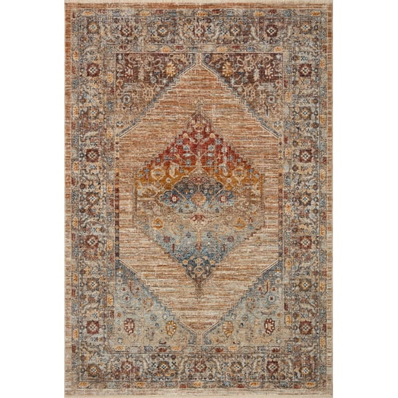 Loloi Sorrento Multi / Sunset 3'-11" x 3'-11" Round Area Rug