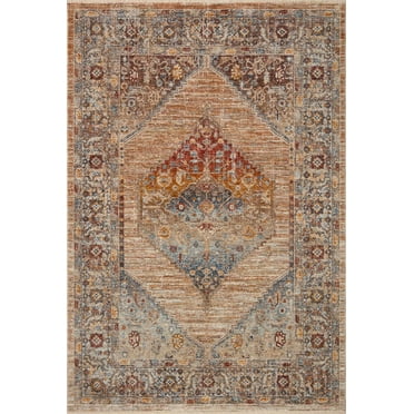 Loloi II Sorrento Multi / Sunset 7'-10" x 7'-10" Round Area Rug