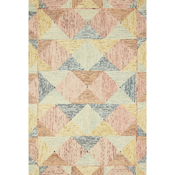 Loloi Spectrum Geometric Ivory / Multi Area Rug