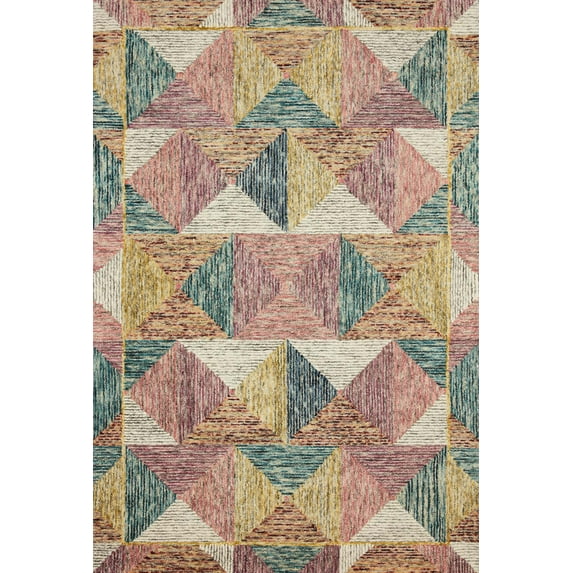Loloi Spectrum Geometric Silver / Fiesta Area Rug