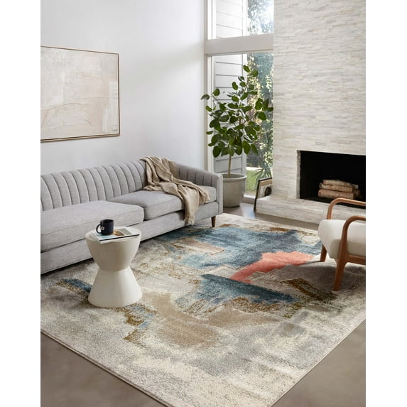 Loloi II Spirit SPI-05 Abstract Stone / Multi Area Rug 5'-3" x 7'-6"