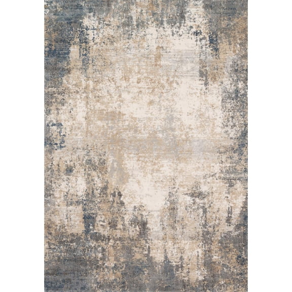 Loloi Teagan Abstract Ivory / Mist Area Rug