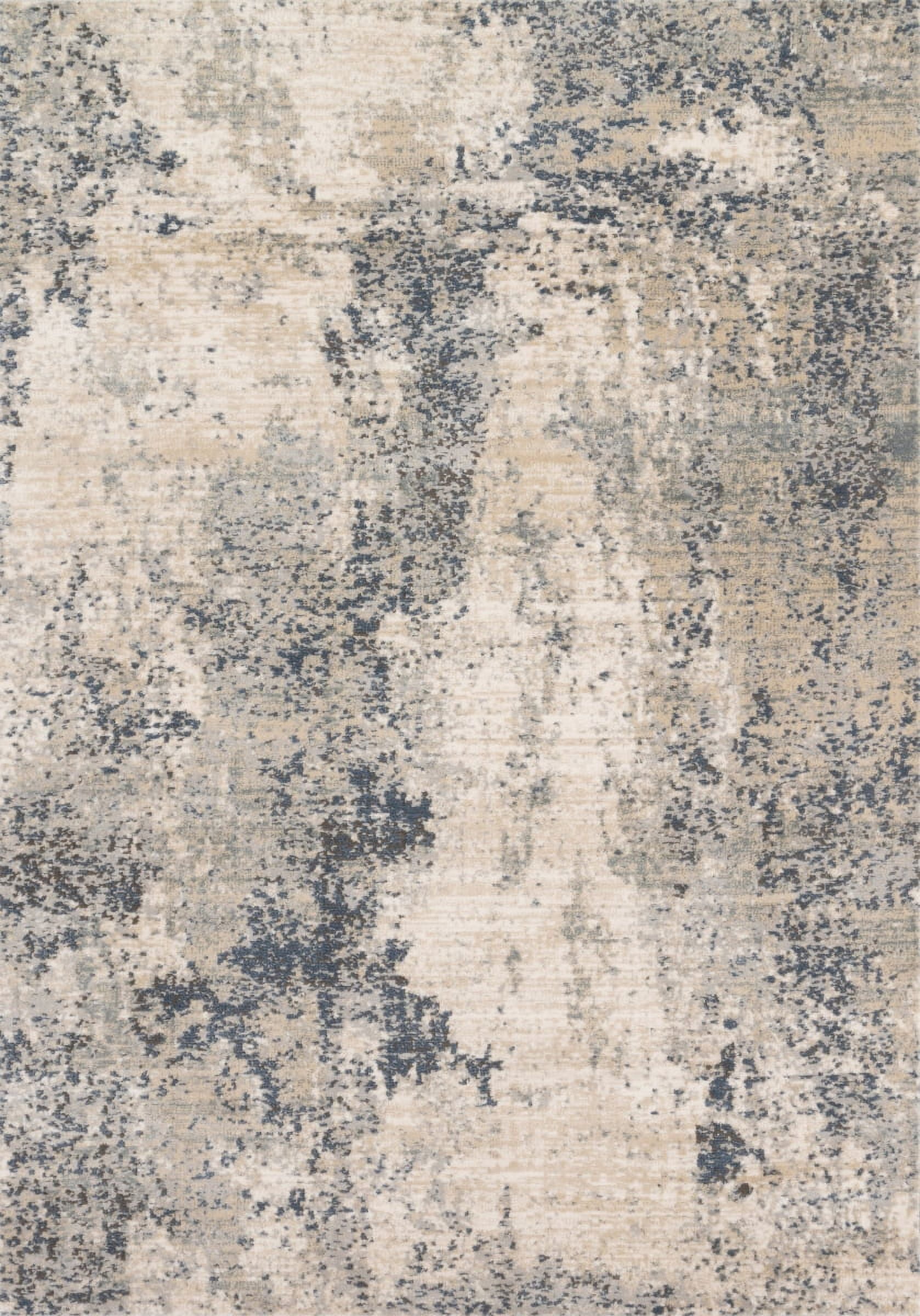 Loloi Teagan Abstract Natural / Denim Area Rug