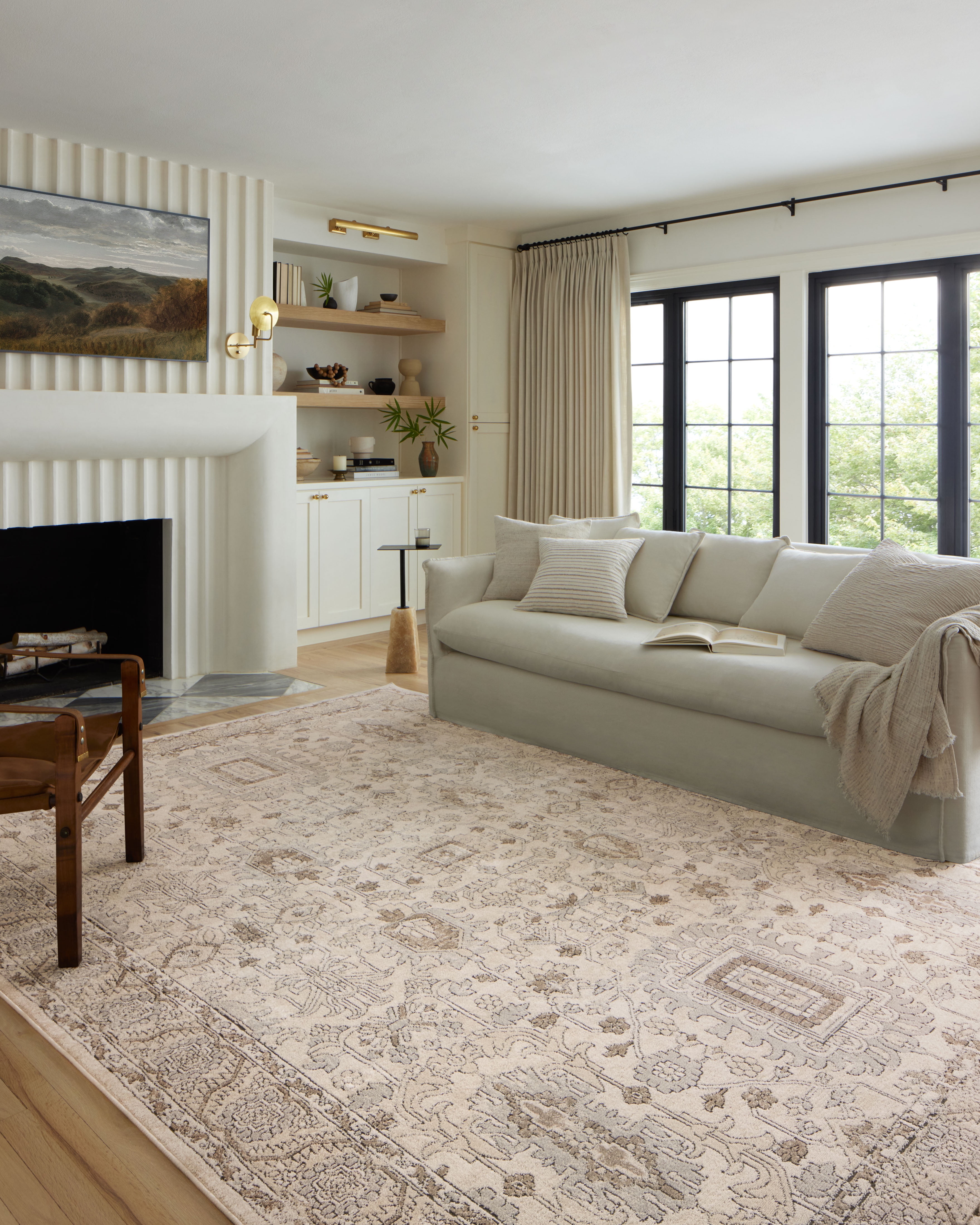 Charlton Street Off-White Beige,White Polyester Fabric Sofa - Rooms To Go