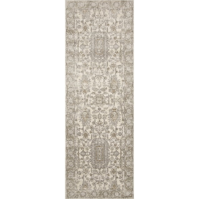 Loloi Teagan Ivory / Sand 2'8" x 7'6" Runner Rug