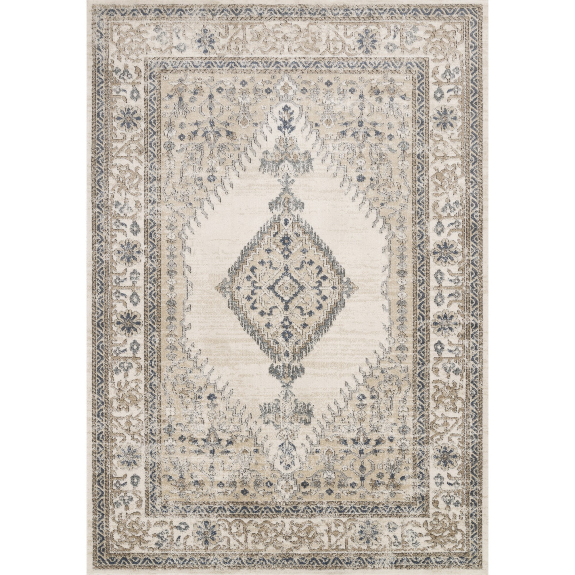 Loloi Teagan Oriental Oatmeal / Ivory Area Rug