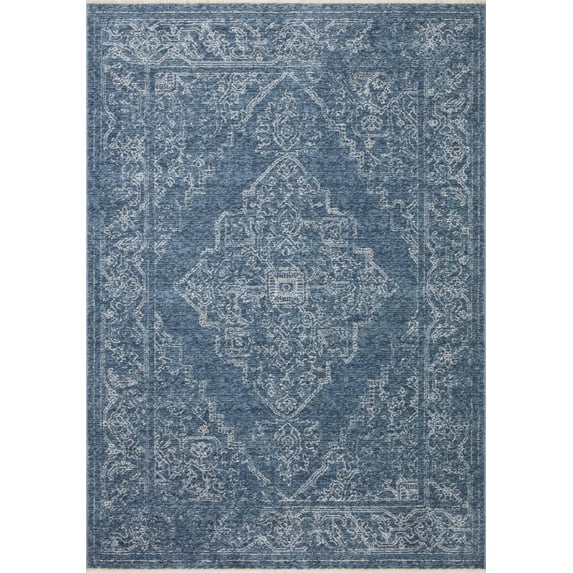 Loloi Vance Denim / Dove 18" x 18" Sample Rug
