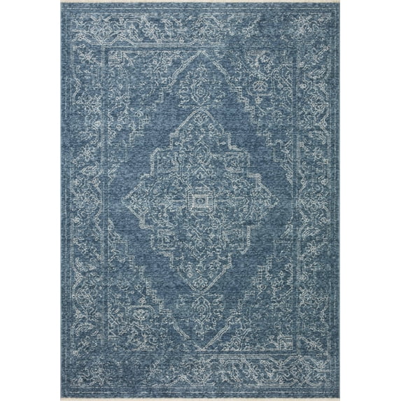 Loloi Vance Denim / Dove 5'-3" x 7'-9" Area Rug