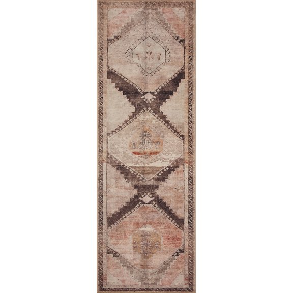 Loloi Wynter Graphite / Blush 2'-0" x 5'-0" Accent Rug