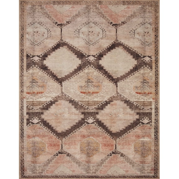 Loloi Wynter Graphite / Blush 2'-3" x 3'-9" Accent Rug