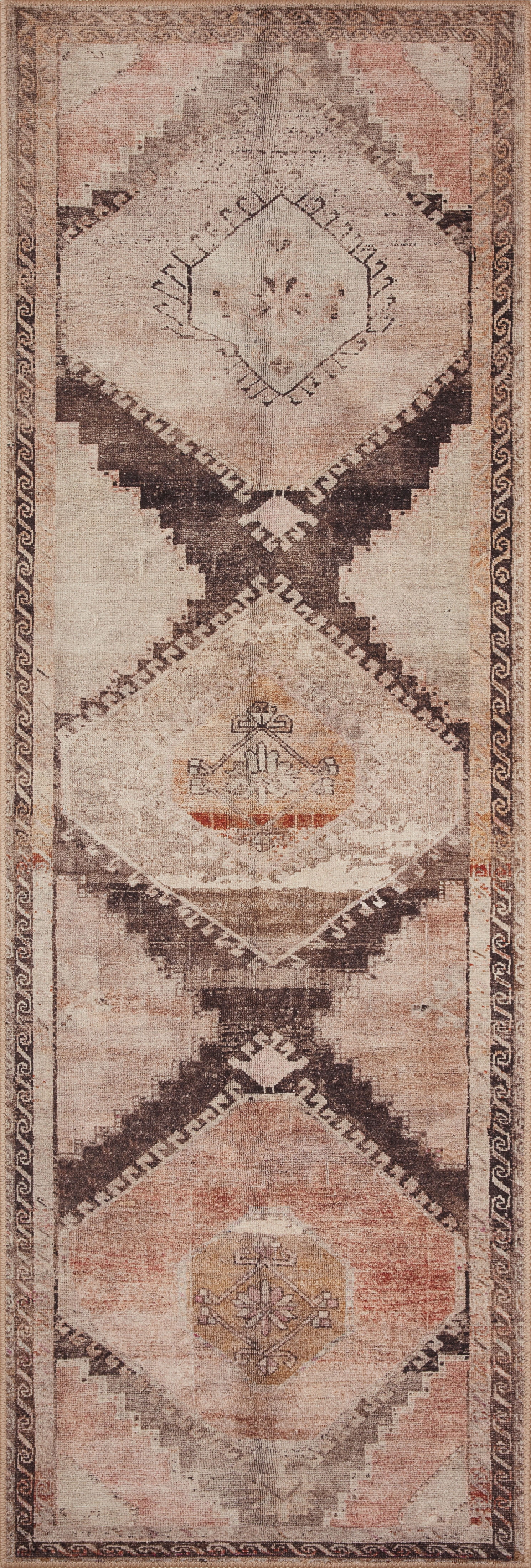 WYN-08 Graphite, Blush 2-6" x 7-6" Size Rug