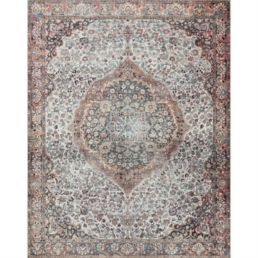 Loloi II Wynter WYN-01 Red / Multi Oriental Area Rug 2'-0" x 5'-0"