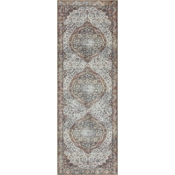 Loloi II Wynter WYN-01 Red / Multi Oriental Area Rug 2'-0" x 5'-0"