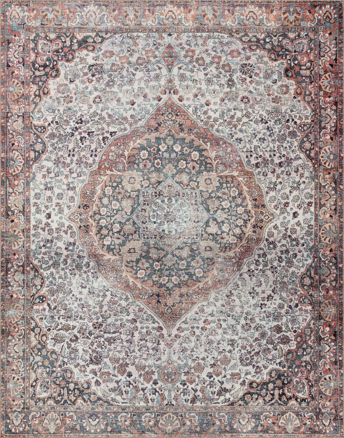 Loloi Wynter WYN-01 Red / Multi Oriental Area Rug 8'-6" x 11'-6"