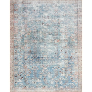 Loloi II Wynter WYN-06 Teal / Multi Oriental Area Rug 2'-6" x 12'-0"